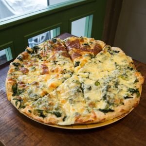 Russet Potato and Greens Pizza