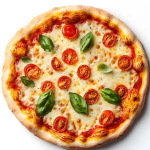 Rustic Margherita Pizza