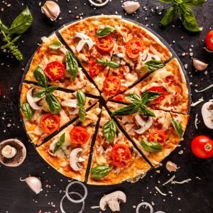Truffled Sausage Garden Pizza